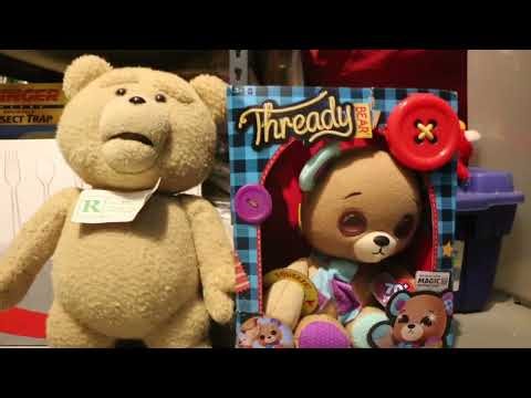 Ted Plush, Thready Bear and Many Kisses Elmo TRIPLE DESTRUCTION