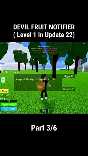 Blox Fruits Level 1 Devil Fruit Notifier Tutorial