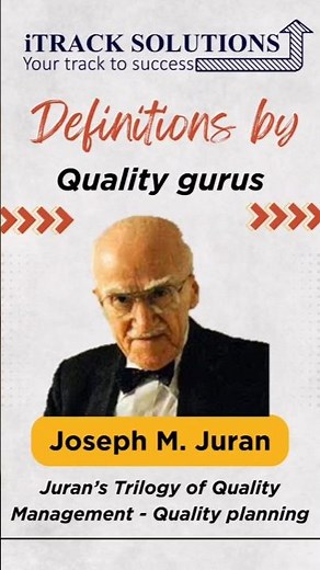 Joseph M. Juran's Quality Trilogy : what is Quality Planning