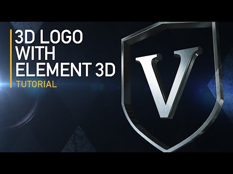 After Effects Tutorial - Create a 3D logo with Element 3D (HD LIVE)