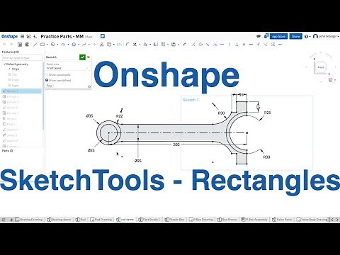 Onshape - One Minute Lesson - Sketching Rectangles