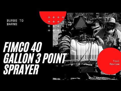 FIMCO 40 Gallon 3 Point Sprayer Review and First Use