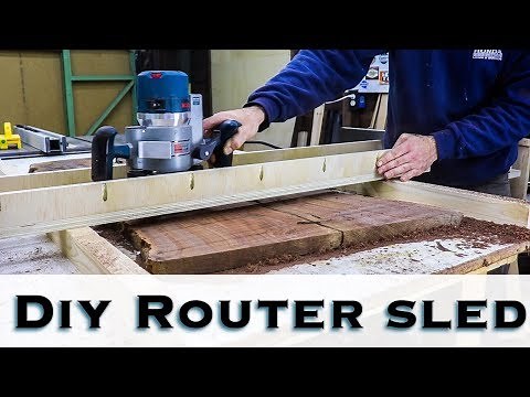 How to make a DIY Router sled / Flattening Jig / Router Jig