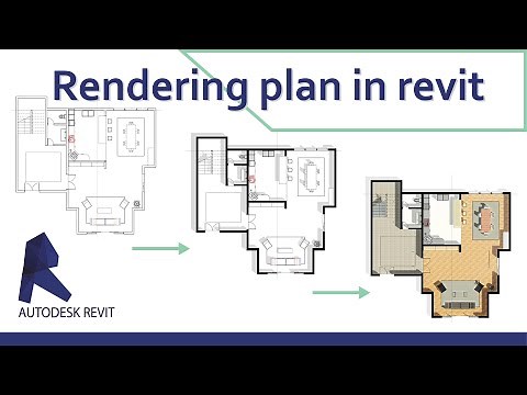 Rendering Floor plan in Revit | Tutorial |