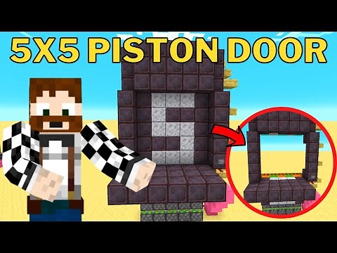 AWESOME 5x5 Piston Door - 5x5 Minecraft Door 1.18 / 1.18.1 Tutorial