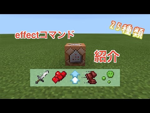 【マイクラ】エフェクトコマンドやり方