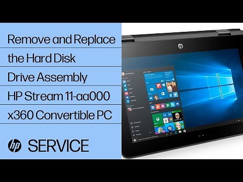 Remove and Replace the Hard Disk Drive Assembly | HP Stream 11-aa000 x360 Convertible PC |HP Support
