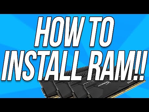 How To Install RAM In A PC (Give Your Computer More RAM!!)