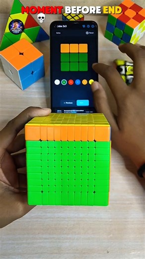 Solving The 10by10 Cube 🔥| #rubikscube #viral #shorts #cubing #fyp