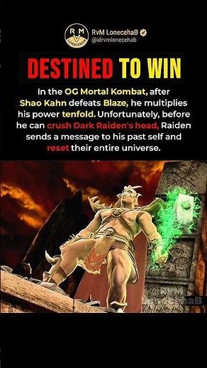 SHAO KAHN ACTUALLY WON IN THE ORIGINAL MORTAL KOMBAT TIMELINE