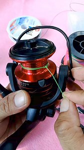 1.4M views · 7.9K reactions | How to tie line to a spinning reel #fishingknot #reel #spool #spinningreel #tutorial | Indra Jaya Giri | Facebook