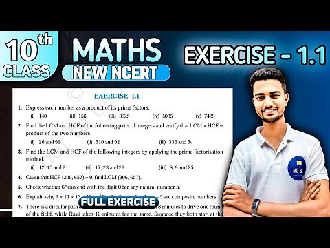 Class 10 Maths Chapter 1 | Real Numbers | Exercise 1.1 | Md Sir