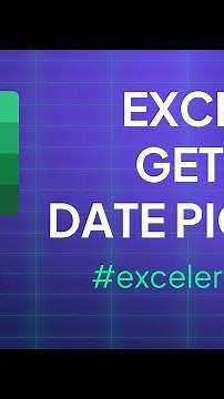 Excel finally gets a date picker!