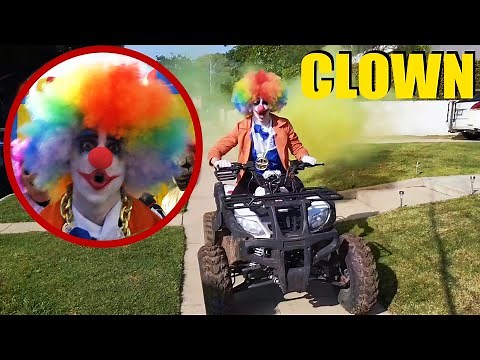 if your drone sees a clown on Stromedy's ATV, RUN! (at the Clown House)