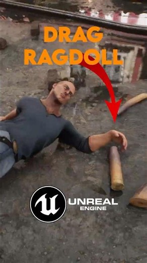 How to Drag Dead Bodies in UE5 🤫 #unrealengine #gamedev #indiedev