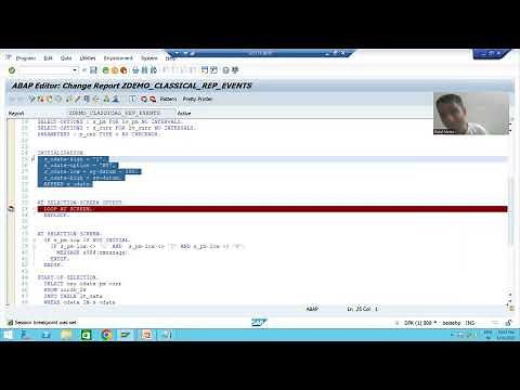 57 - ABAP Programming - Classical Report Events - AT SELECTION-SCREEN OUTPUT Part3