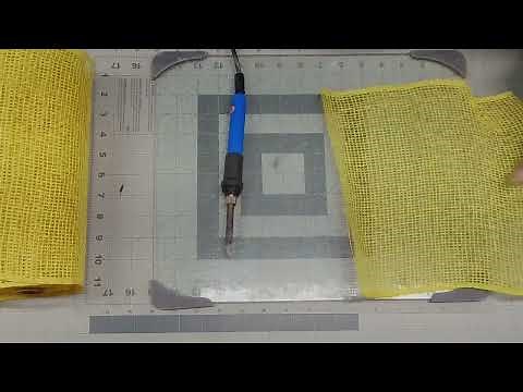 How to Use a Wood Burning Tool on Deco Mesh Tutorial