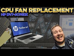 HP DV7 6C95DX Teardown for Repair Walkthrough Guide for CPU Fan Replacement!