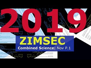 ZIMSEC O'Level Combined Science| November 2019 Paper 1