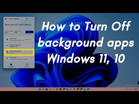How to disable background apps on Windows 11 & 10 using Microsoft PC Manager