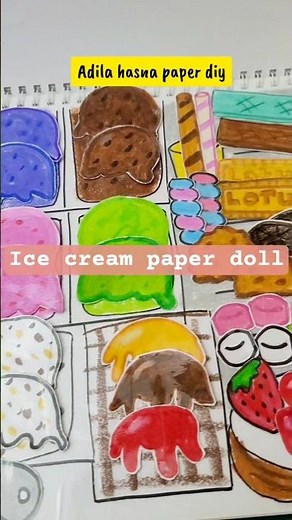 free printable paper doll ice cream ‪@Paperdolladilahasna‬