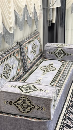 Arabic Sofa on Instagram‎: "Designed for everyday comfort and lasting elegance, this Arabic sofa fits seamlessly into modern homes while preserving the soul of classic majlis culture. Carefully packed, beautifully presented, and ready to transform your space the moment it's opened. The product link 📎 https://arabicsofa.com/products/gray-window-seat-bench-cushion-8-thickness-floor-couch-reading-sofa-pillow-meditation-yoga-sofa?variant=42086381027523 For more Arabicsofa.com 👈🏻 للحصول على الدعم 
