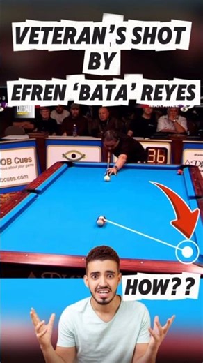 VETERAN’s Shot by Efren “Bata” Reyes! #shorts #billiards
