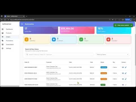 5. Order Management - Step-by-Step Guide for Order Management on SelfStoreFront