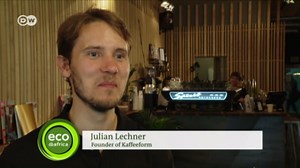 Making coffee cups from coffee waste