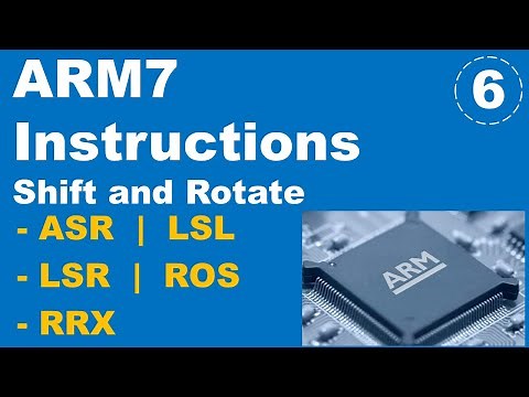 ARM Instruction Set - Shift & Rotate Instructions- LSL, LSR, ASL, ASR,ROR, RRX