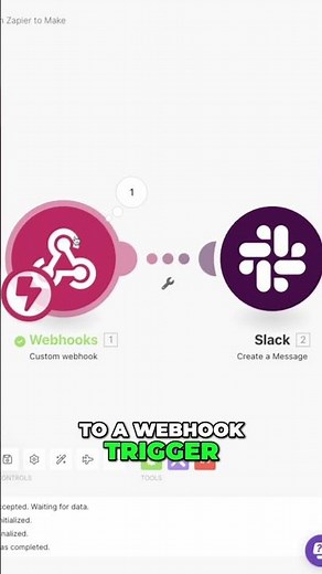 Send data from Zapier to Make with Webhooks