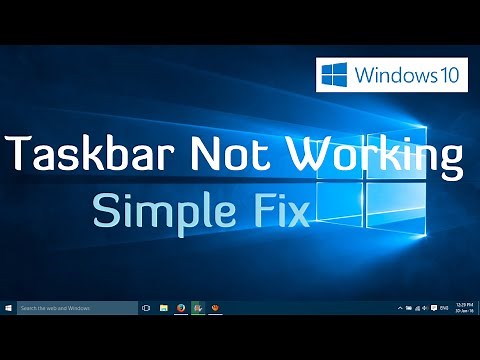 Taskbar not Working in Windows 10 and Windows 11 - Simple fix (2 Methods)