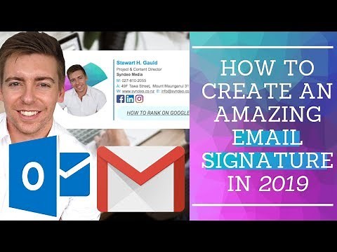 How To Create A Professional Email Signature - Logo, Social Icons & CTA links (Outlook + Gmail) 2020