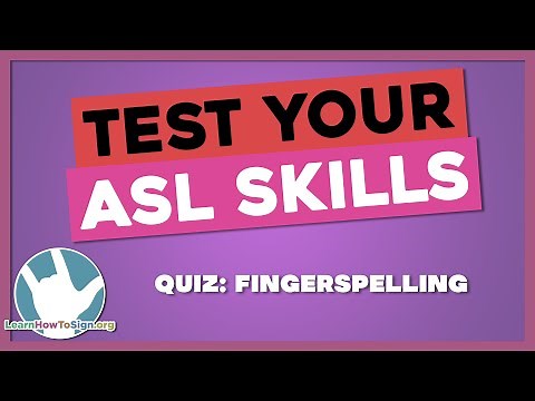 ASL Fingerspelling Quiz