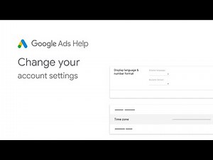 About your language, number format, time zone, and currency settings