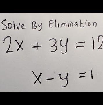 Solving Simultaneous Equations By Elimination And Substitution | GCSE Maths...