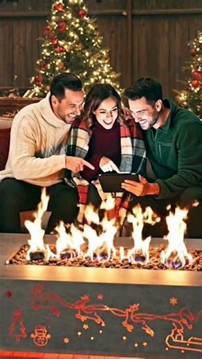 #shorts $129 - Best Christmas Fire Pit? 42" RGB Propane Table Review