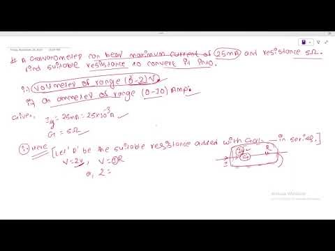 Numericals on galvanometer into ammeter and voltmeter