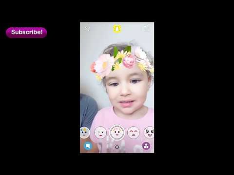 Baby Reacts to Snapchat Filter