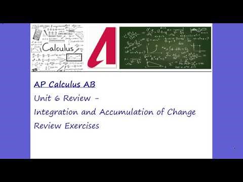 AP Calculus AB - Unit 6 Review