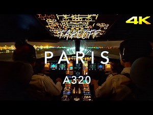PARIS | A320 TAKEOFF 4K