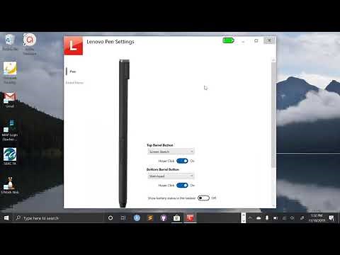 Installing Lenovo Pen Settings and Configuring Your Pen