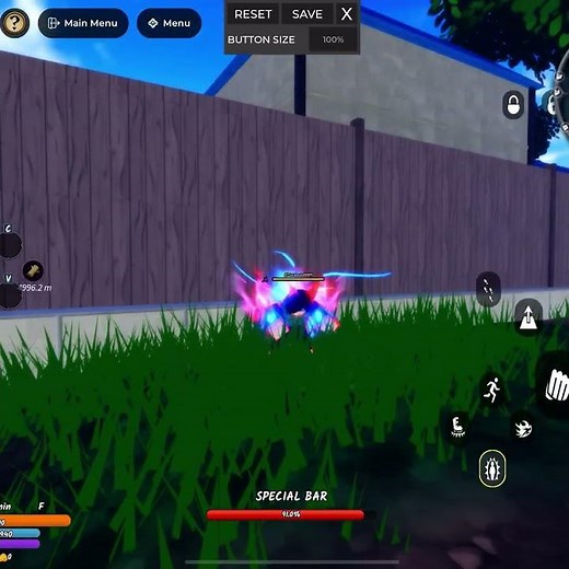 Showing the first 4 forms on 9 tails chakra in ninja time Roblox