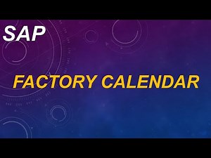 What is Factory Calendar in SAP | Factory Calendar Setup | #sapwithik