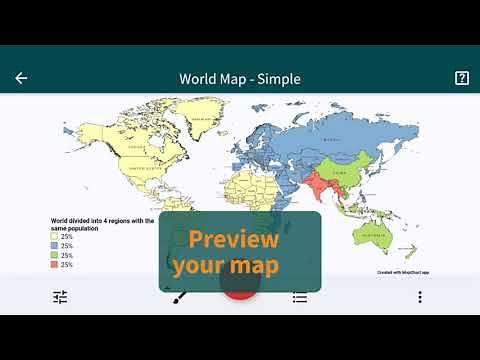 MapChart mobile app: Create your own custom map
