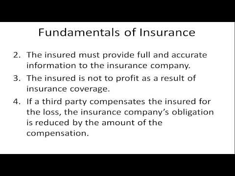 Fundamentals of Insurance