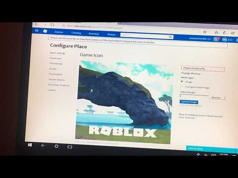 How to make a picture for your game on roblox