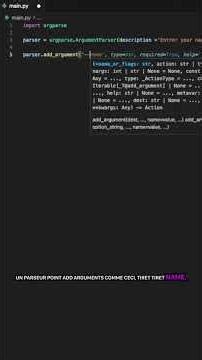 60 secondes pour maîtriser argparse #python #shorts
