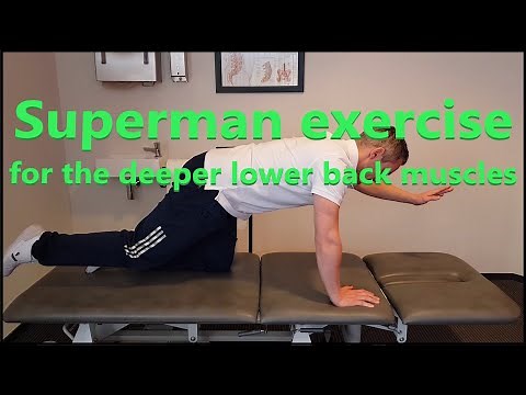 Low Back Pain Exercises - Superman Exercise (How to properly do it)