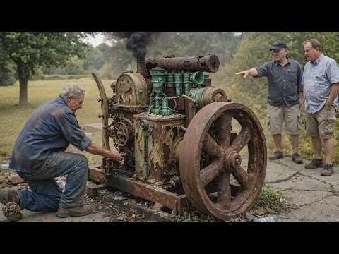WARNING: Never Start A Hot-Bulb Steam Engine Like This!